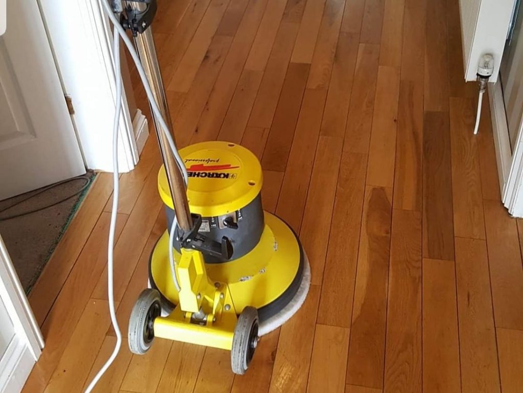 Shiny wooden flooring after professional cleaning in Walsall