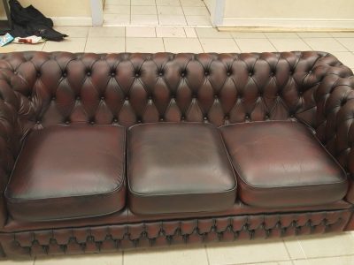 Restored Leather Sofa